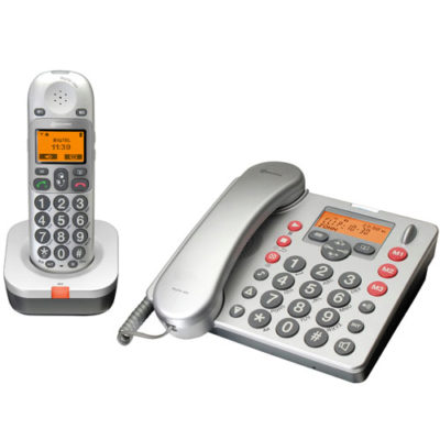 Amplicomms BigTel 480 Big Button Telephone Set with Answering Machine Amplicomms BigTel 480 Big Button Telephone Set with Answering Machine